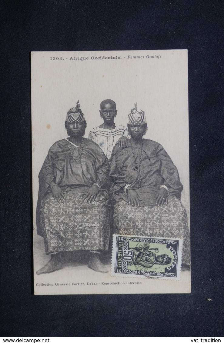 HAUTE VOLTA - Affranchissement Plaisant Sur Carte Postale ( Femmes Oualofs ) Pour Grand Bassam  - L 45611 - Storia Postale