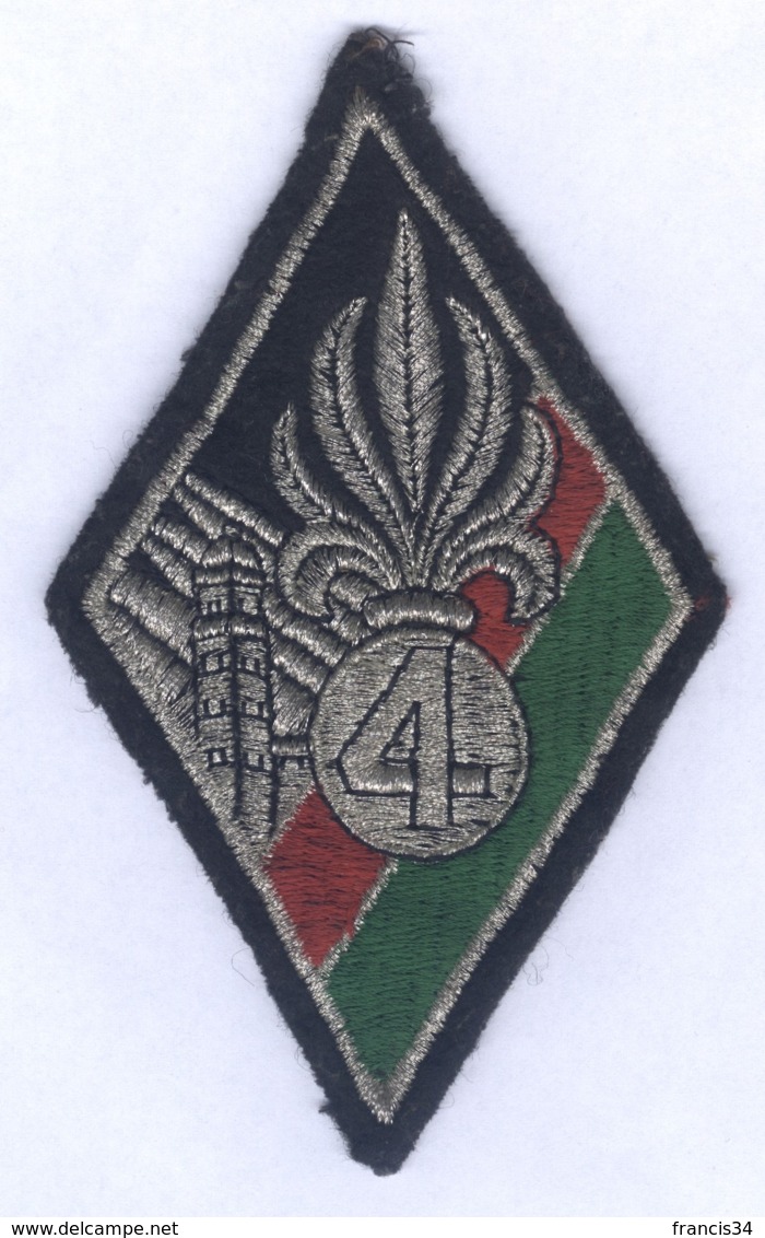 Insigne Du 4e Régiment Etranger - Stoffabzeichen