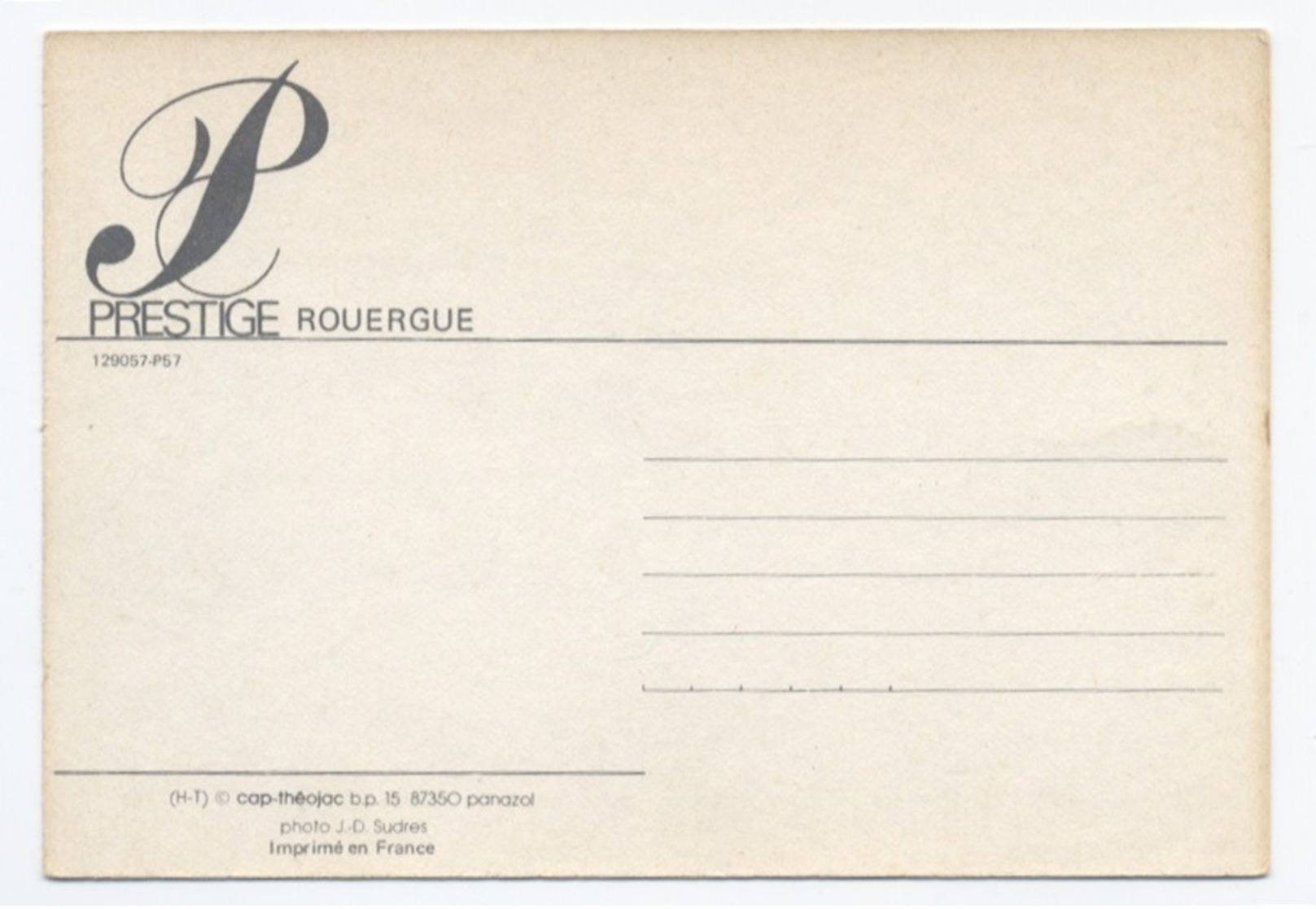 12--PRESTIGE ROUERGUE VACHES    -RECTO/VERSO - B76 - Other & Unclassified