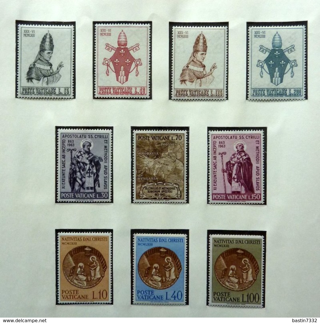 Vaticano/Vaticaan 1960-1981 in Lindner + Germany/Austria in stockbook Mint/Postfris/Neuf sans charniere