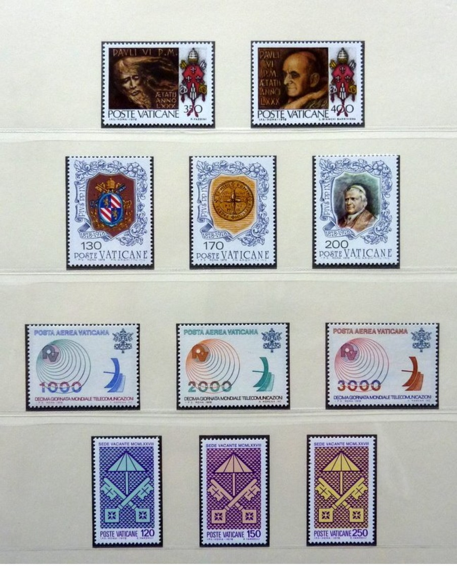 Vaticano/Vaticaan 1960-1981 in Lindner + Germany/Austria in stockbook Mint/Postfris/Neuf sans charniere