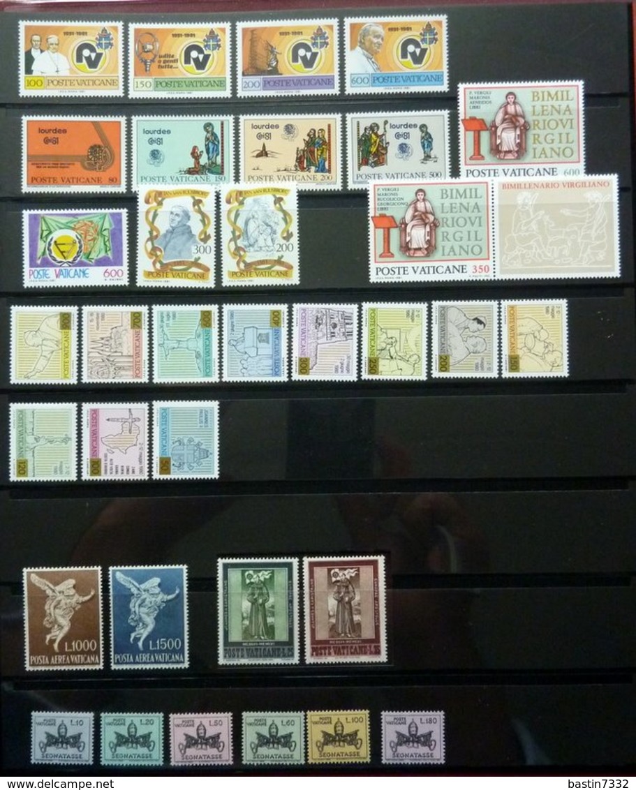 Vaticano/Vaticaan 1960-1981 in Lindner + Germany/Austria in stockbook Mint/Postfris/Neuf sans charniere