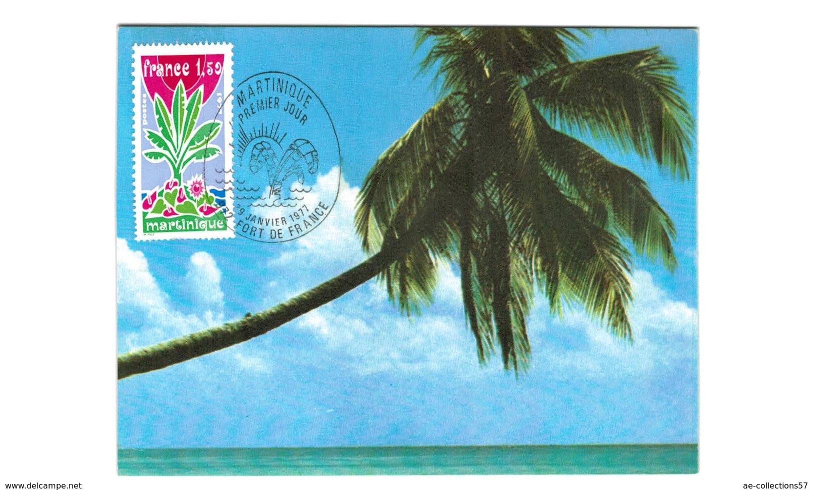 Carte / Martinique   /  Fort De France  / 29-1-77 - 1970-1979