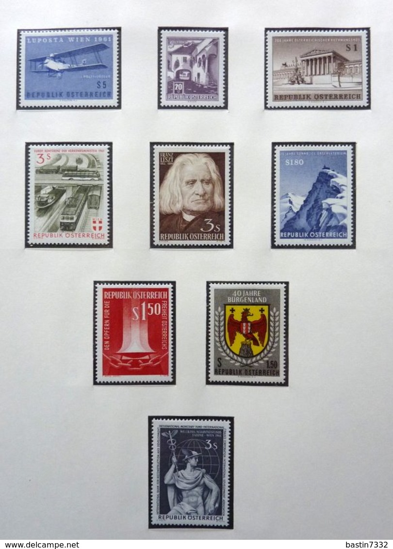 Austria/Oostenrijk/Österreich collection 1945-1981 in 2x Lindner albums Mint/Postfris/Neuf sans charniere