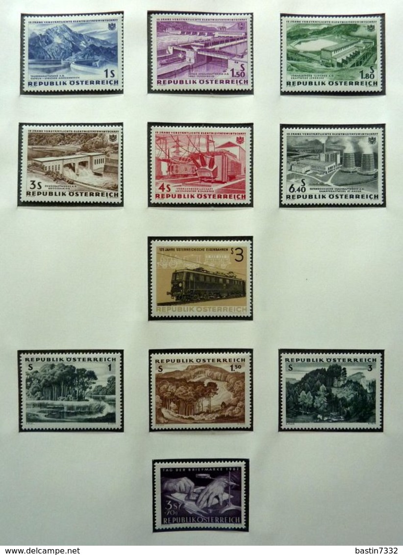 Austria/Oostenrijk/Österreich collection 1945-1981 in 2x Lindner albums Mint/Postfris/Neuf sans charniere