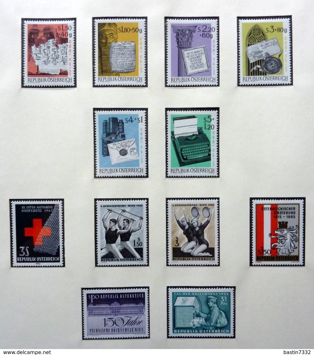 Austria/Oostenrijk/Österreich collection 1945-1981 in 2x Lindner albums Mint/Postfris/Neuf sans charniere