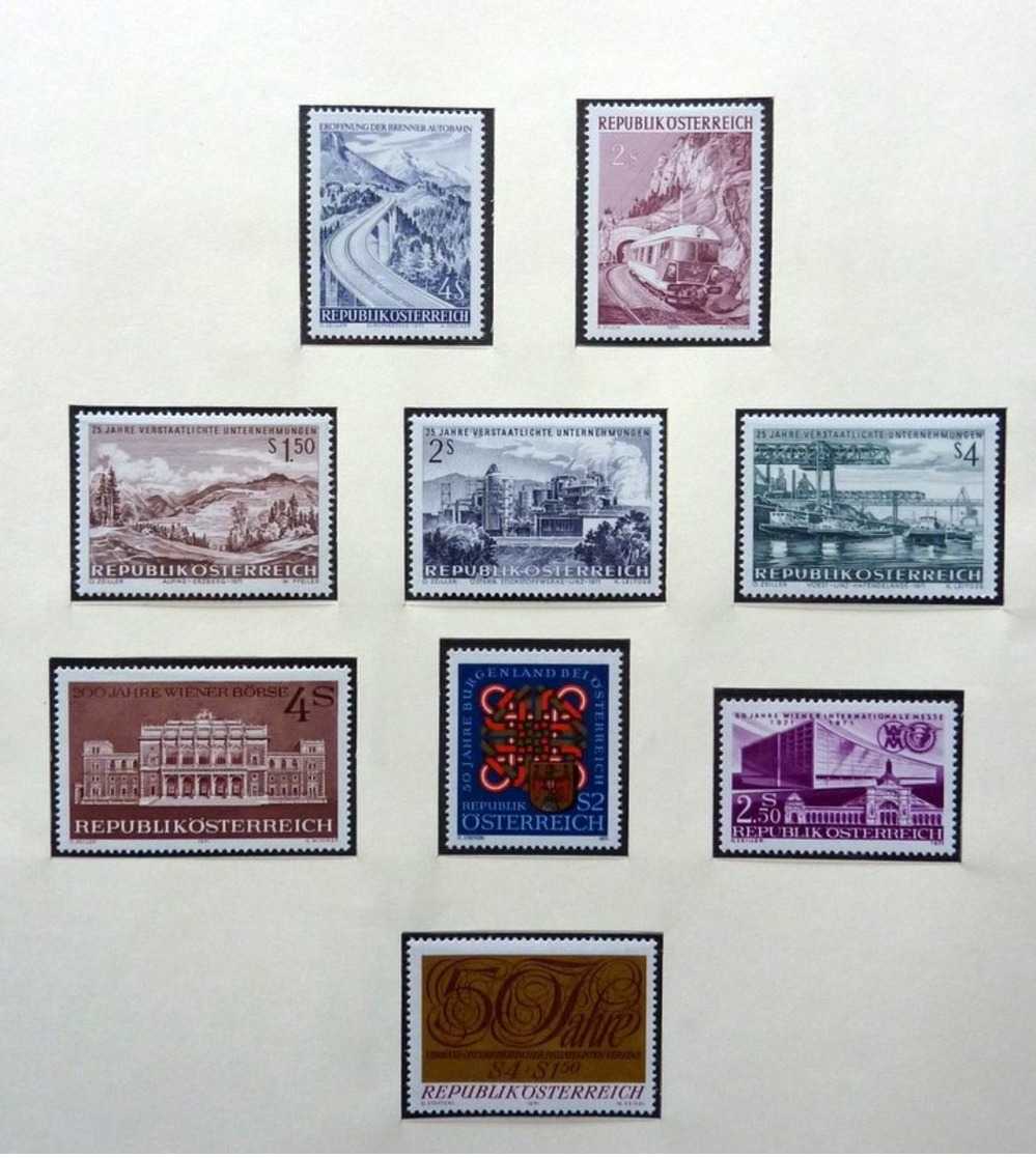 Austria/Oostenrijk/Österreich collection 1945-1981 in 2x Lindner albums Mint/Postfris/Neuf sans charniere