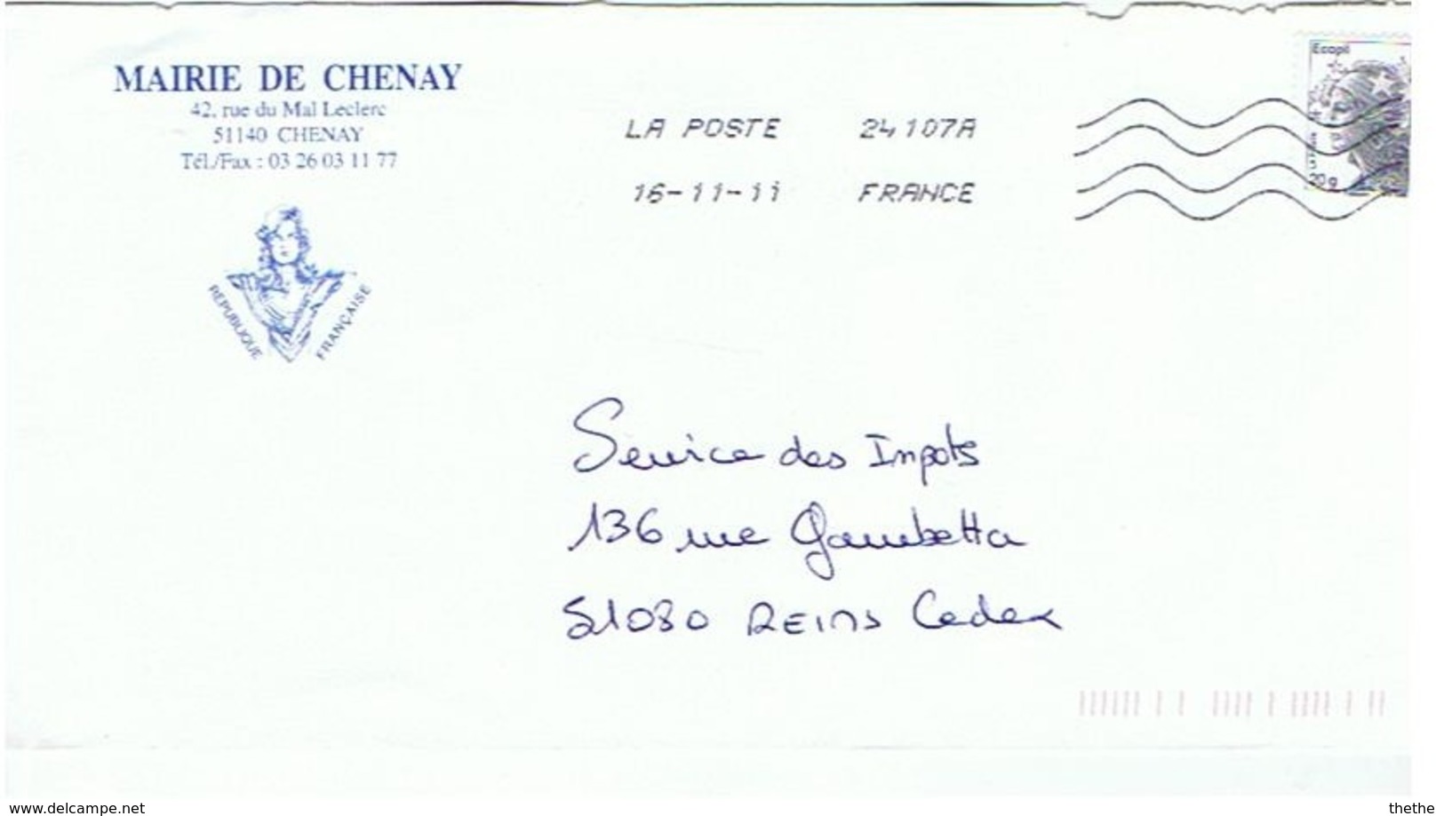 51 - MAIRIE De CHENAY - Sonstige & Ohne Zuordnung