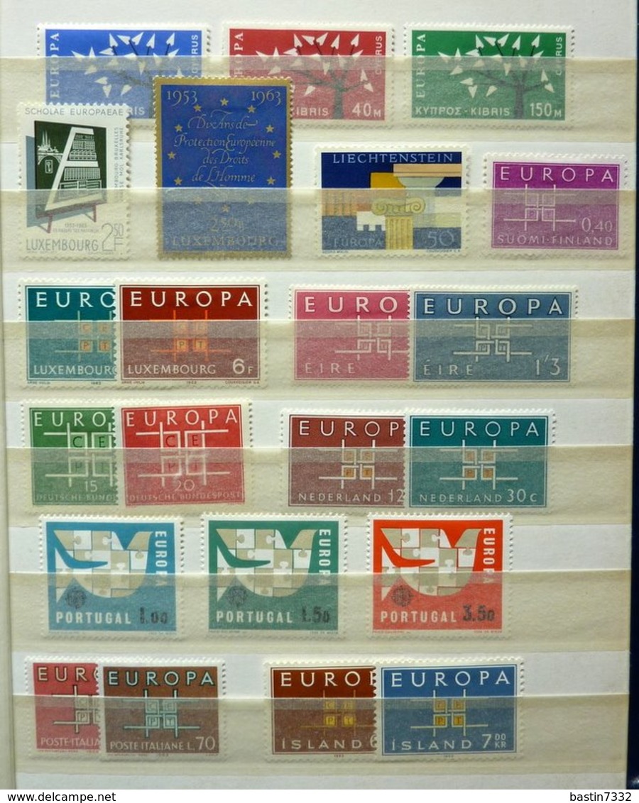 Europe Cept/Europa in stockbooks + FDC