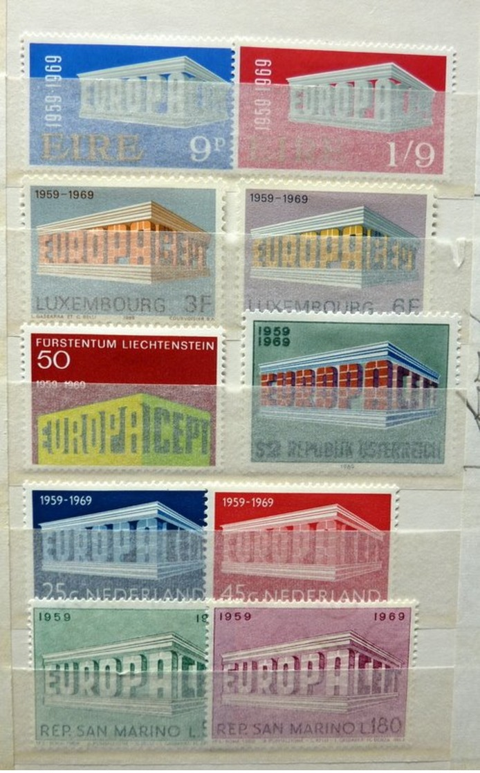 Europe Cept/Europa in stockbooks + FDC