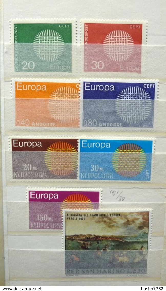 Europe Cept/Europa in stockbooks + FDC