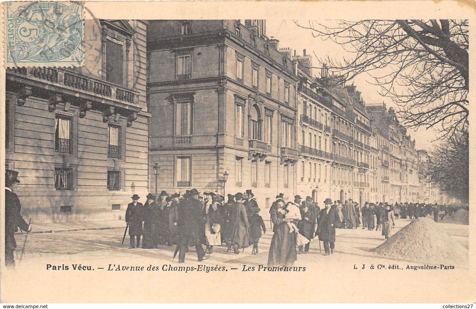 PARIS VECU- L'AVENUE DES CHAMPS ELYSSES, LES PROMENEURS - Autres & Non Classés