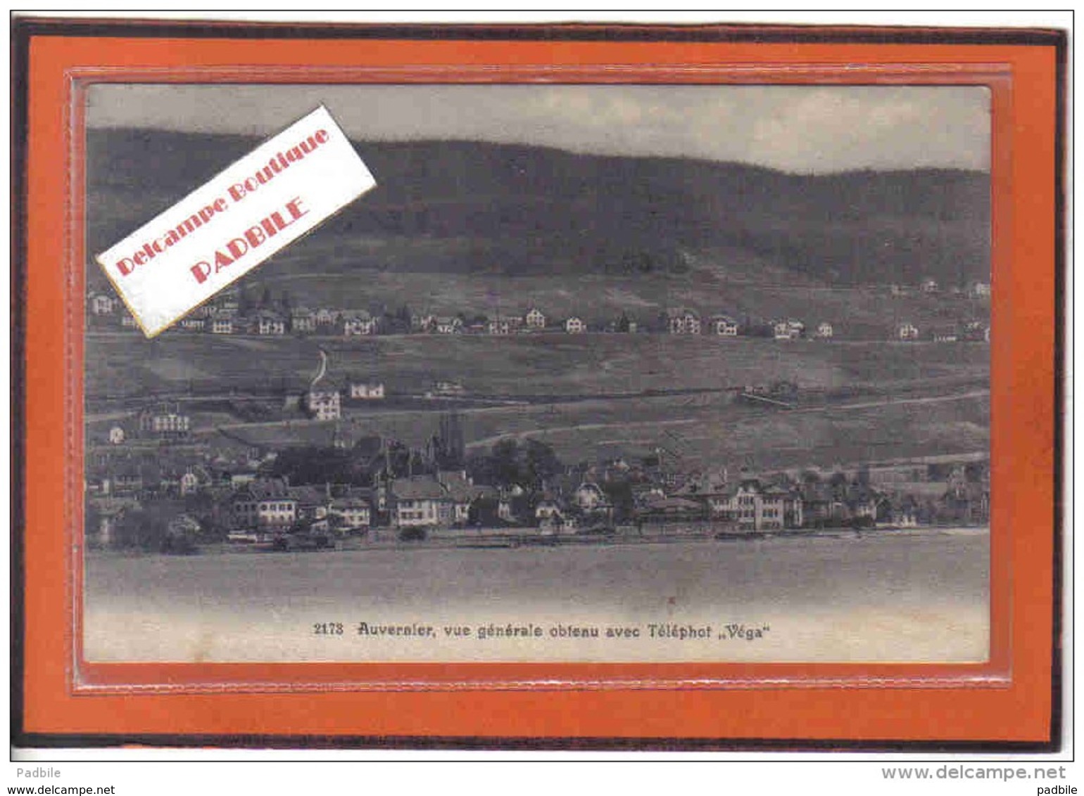 Carte Postale Suisse Auvernier  Obtenue Avec Téléphot. Véga Trés Beau Plan - Vernier