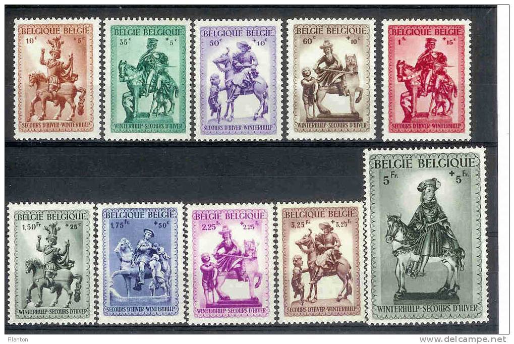 BELGIE - OBP Nr 583/592 - Winterhulp: Sint-Maarten - MNH** - Cote 5,00 € - Unused Stamps