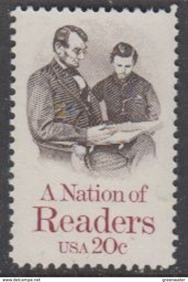USA 1984 A Nation Of Readers 1v ** Mnh (45011F) - Ongebruikt