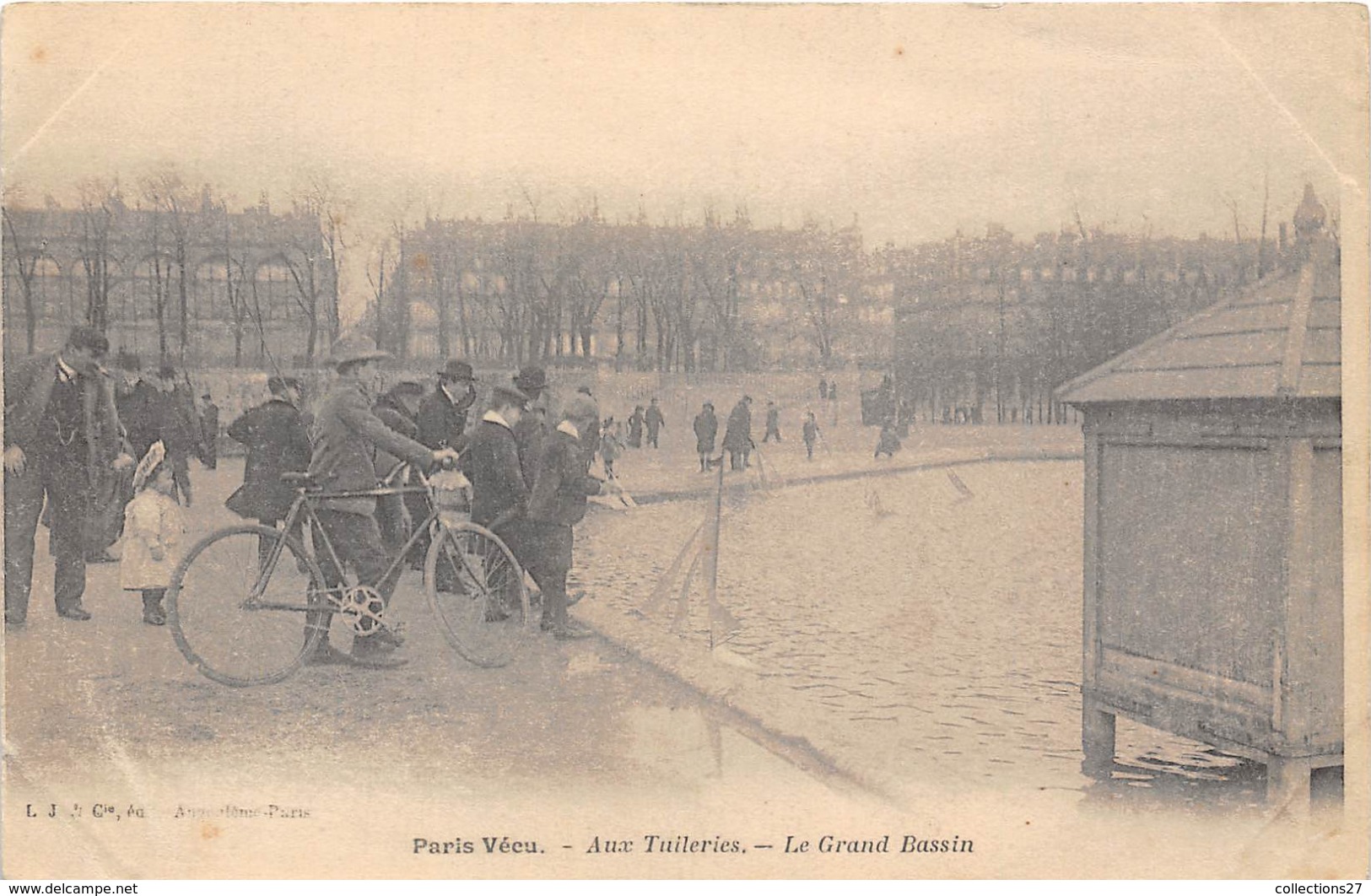 PARIS VECU- AUX TUILERIES- LE GRAND BASSIN - Sonstige & Ohne Zuordnung