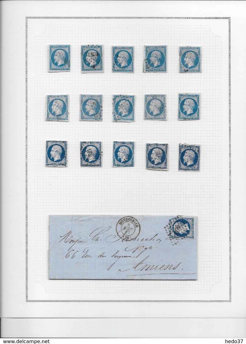 France N°14 - Collection Vendue Page Par Page - 1853-1860 Napoléon III