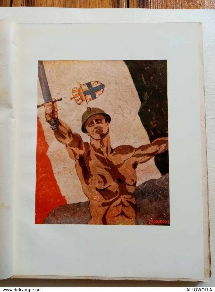 5683 "L'ITALIA E LA SUA GUERRA-ANDREA BUSETTO-1933-ARTI GRAFICHE E. PONTI-MILANO"  ORIGINALE