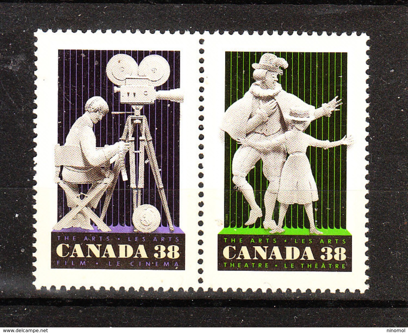 Canada   -   1989.  Cinema E Teatro. Cinema And Theater. MNH - Cinema