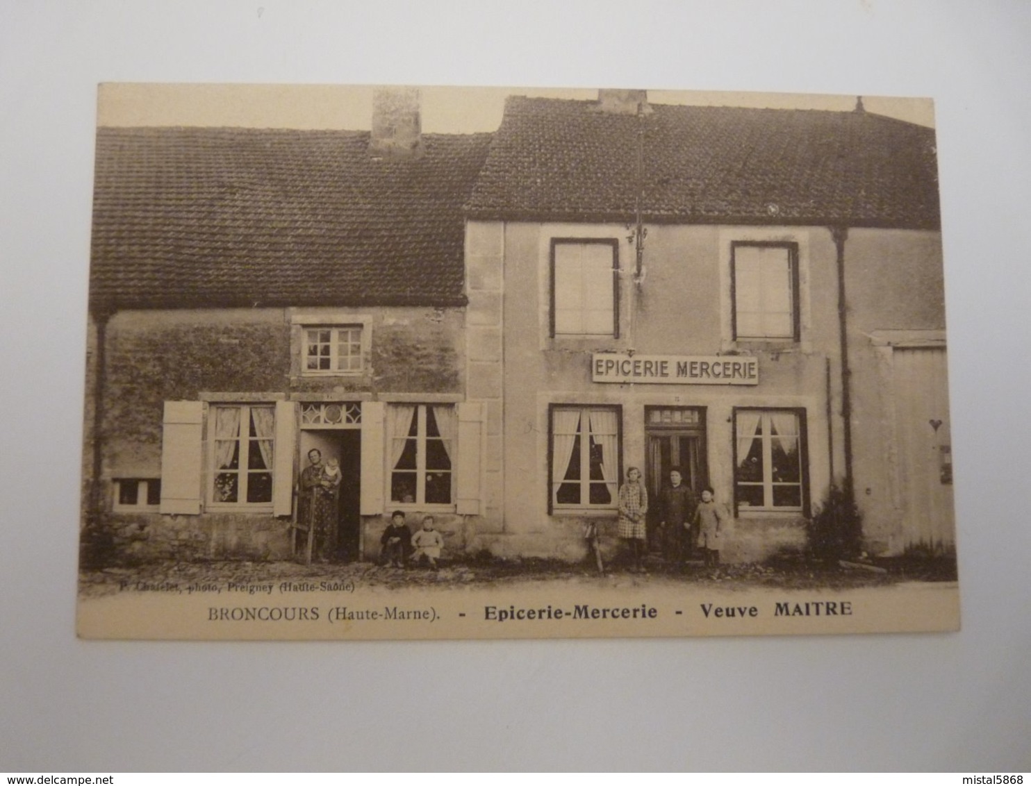 HAUTE MARNE BRONCOURS EPICERIE MERCERIE VEUVE MAITRE - Altri & Non Classificati