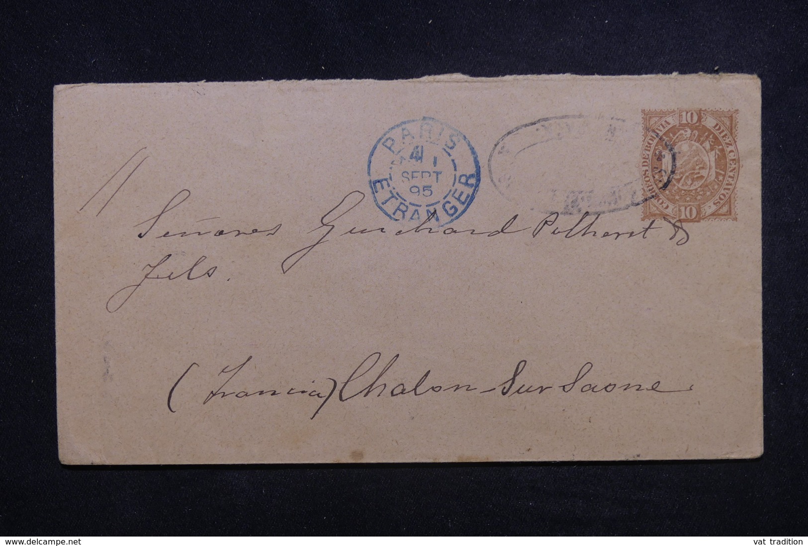 BOLIVIE - Entier Postal  Pour La France En 1896 - L 45632 - Bolivie