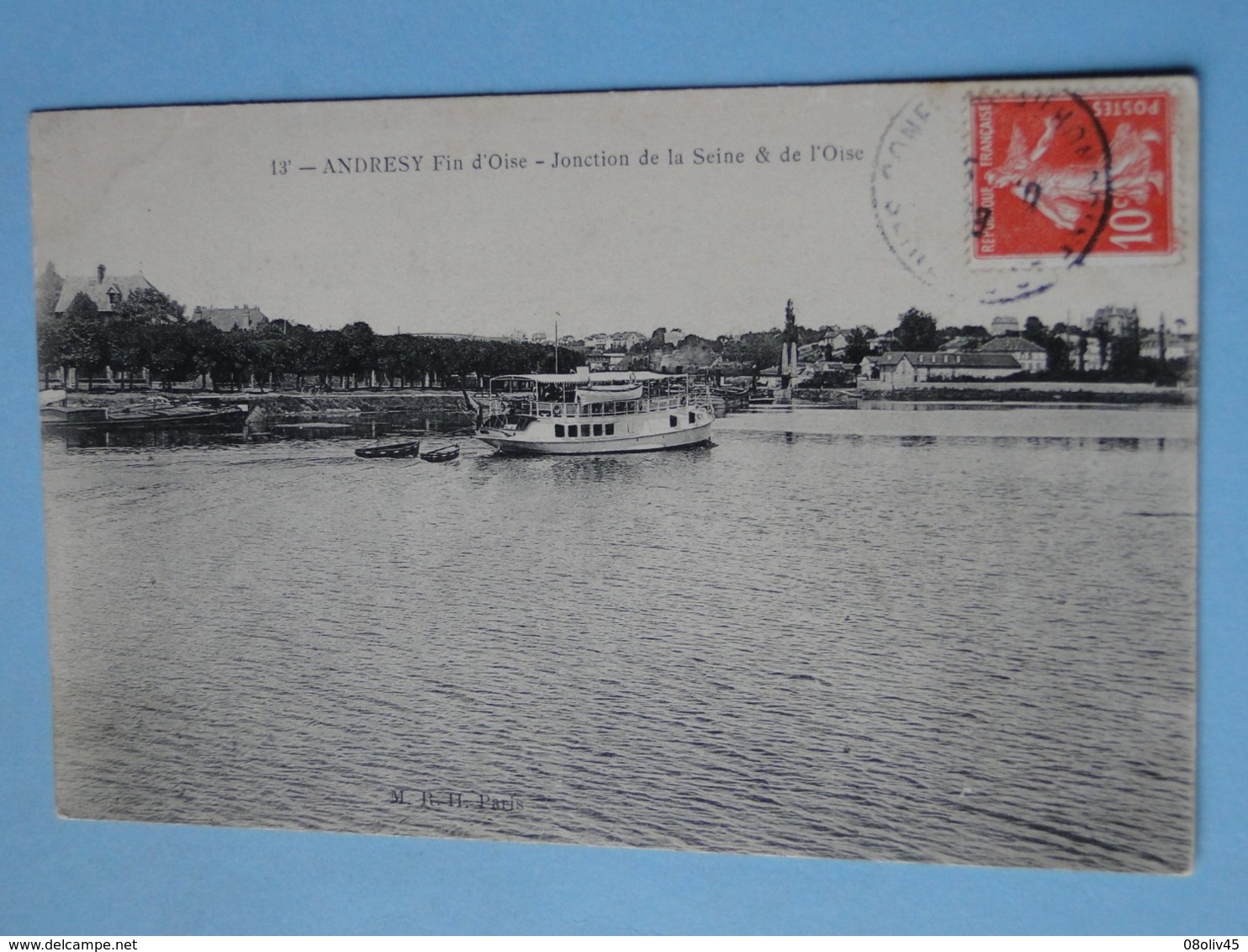 ANDRESY  (Yvelines) -- Bateau Promenade à Fin D'Oise - Jonction De La Seine Et De L'Oise - Andresy