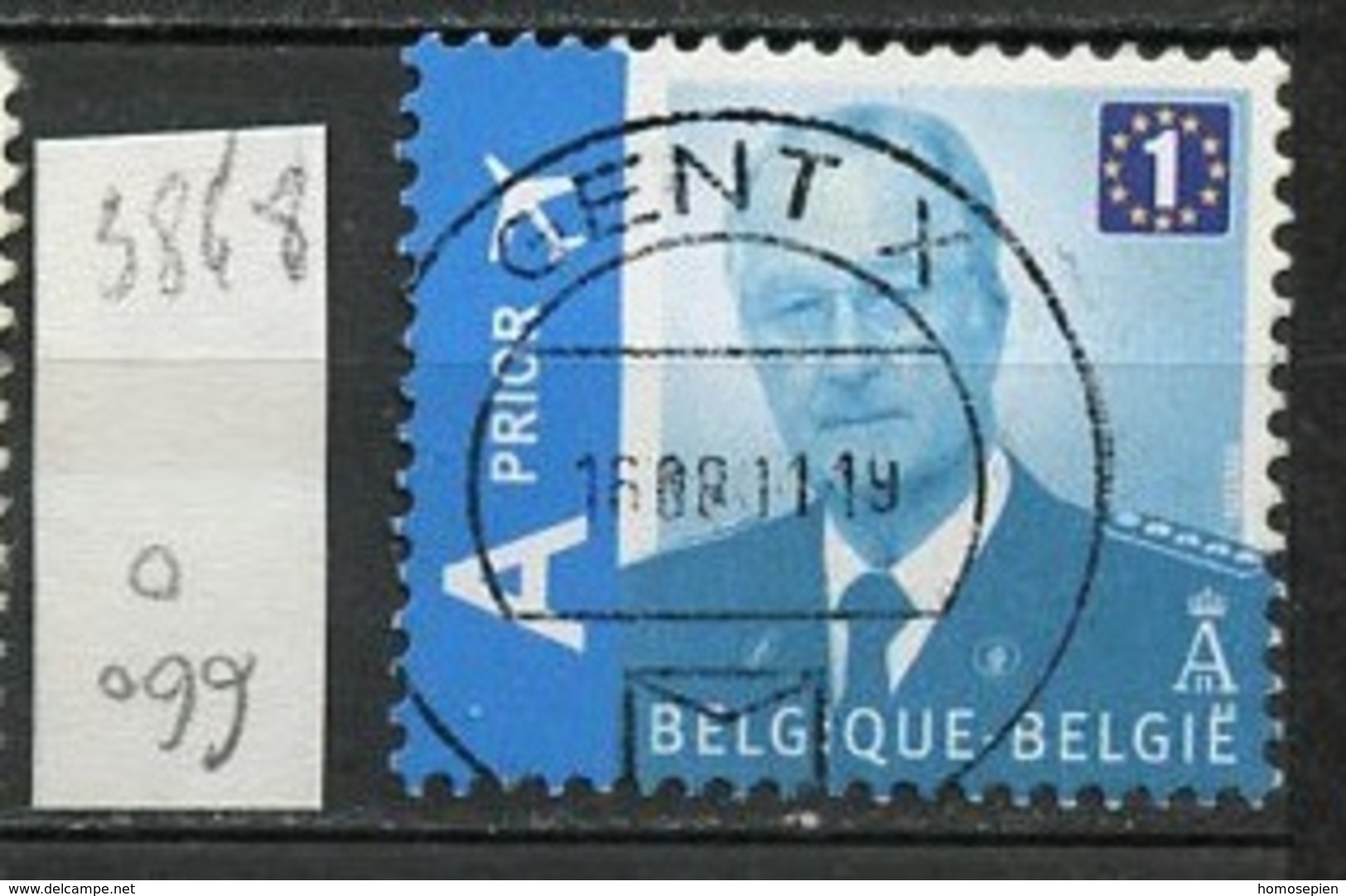 Belgique - Belgium - Belgien 2009 Y&T N°3848 - Michel N°3913 (o) - (soi) 1 Albert II - Used Stamps