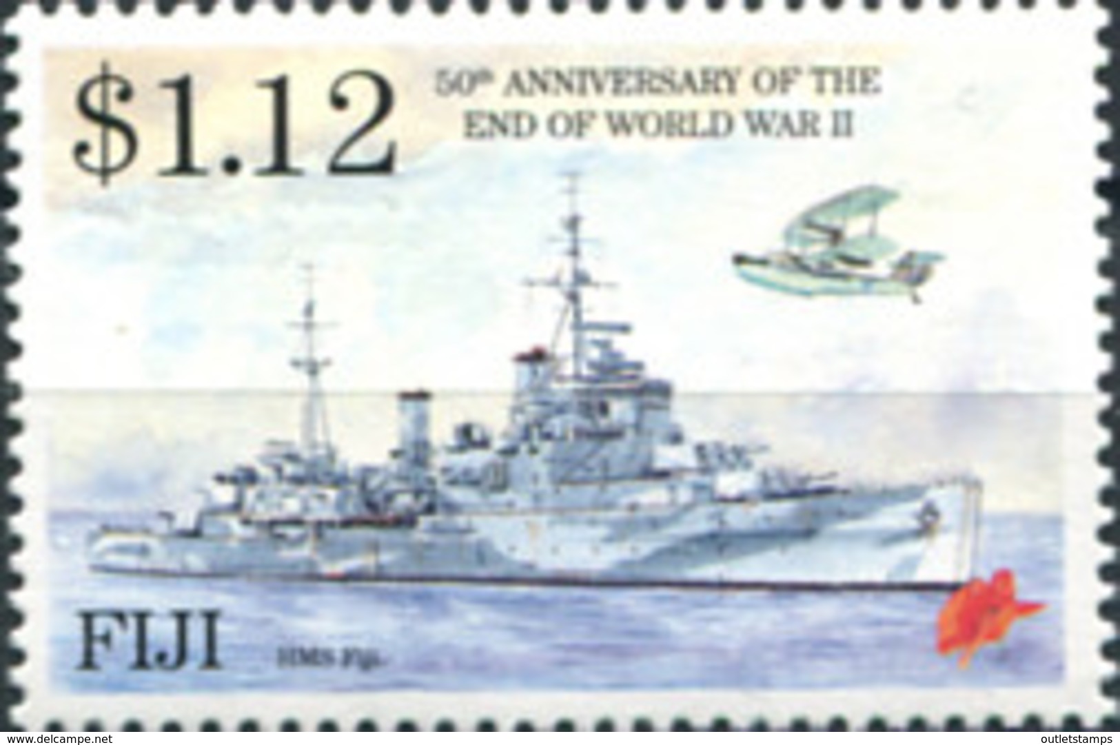 Ref. 599717 * NEW *  - FIJI . 1995. 	50TH ANNIVERSARY OF THE END OF THE SECOND WORLD WAR	. 50 ANIVERSARIO DEL FIN DE LA - Fiji (1970-...)
