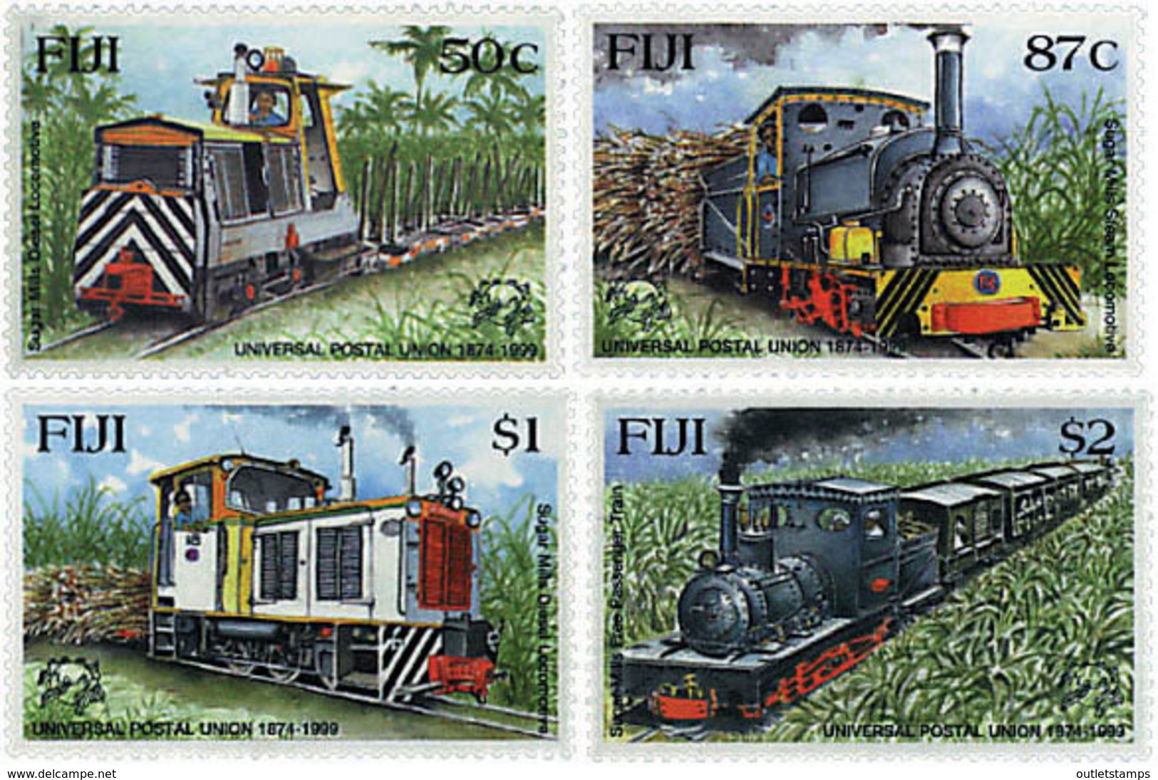 Ref. 59628 * NEW *  - FIJI . 1999. 125th ANNIVERSARY OF UPU. 125 ANIVERSARIO DE LA UPU - Fiji (1970-...)