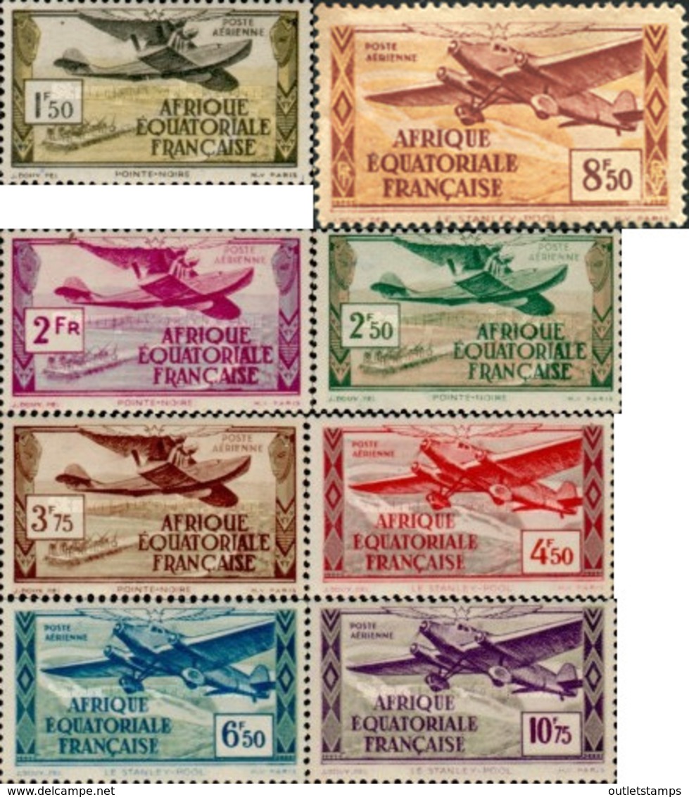 Ref. 608830 * NEW *  - FRENCH EQUATORIAL AFRICA . 1943. AIRCRAFTS. AVIONES - Otros & Sin Clasificación