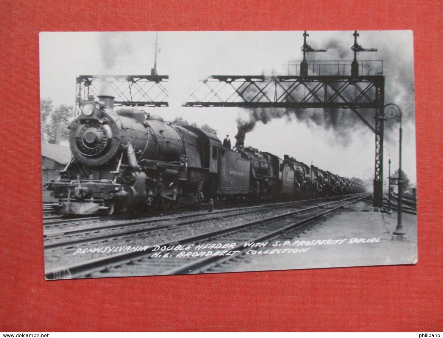 Pennsylvania Double Header With S.P. Prosperity Special  RPPC  >  Ref 3691 - Eisenbahnen