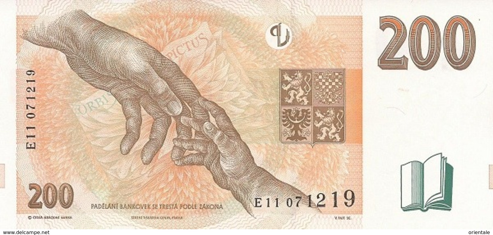 CZECHIA P. 19c 200 K 1998 UNC - Tschechien