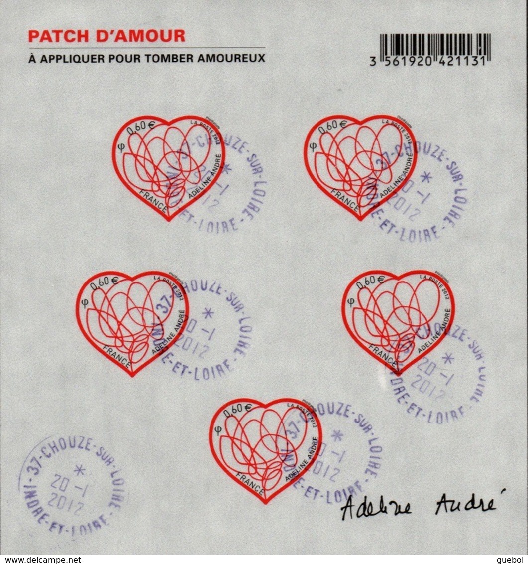 France Oblitération Cachet à Date BF N° FA  648 - Saint Valentin. Coeurs De Adeline. Pach D'amour - Usados