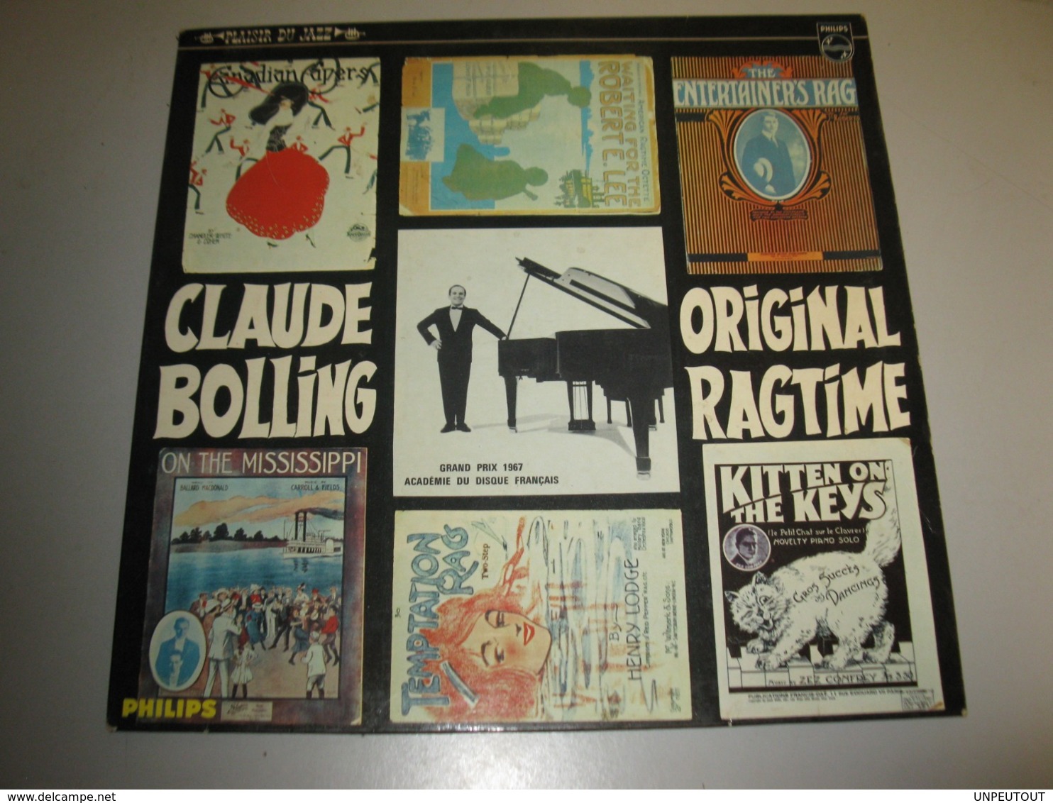 VINYLE CLAUDE BOLLING "ORIGINAL RAGTIME" 33 T PHILIPS (1966) - Jazz