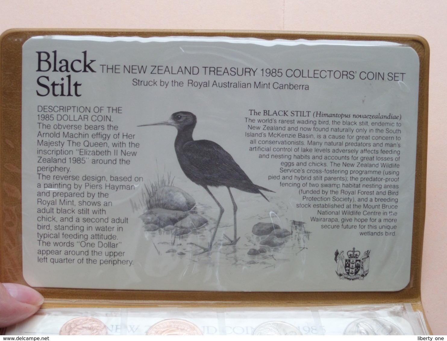 NEW ZEALAND COIN ISSUE ( Black Stilt ) Anno 1985 ( V.R. Ward ) > ( For Grade, Please See Photo ) ! - Nouvelle-Zélande
