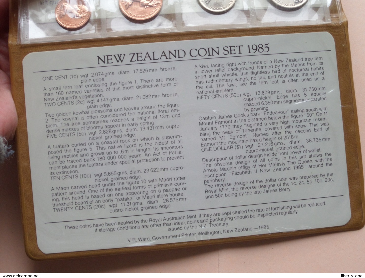 NEW ZEALAND COIN ISSUE ( Black Stilt ) Anno 1985 ( V.R. Ward ) > ( For Grade, Please See Photo ) ! - Nouvelle-Zélande