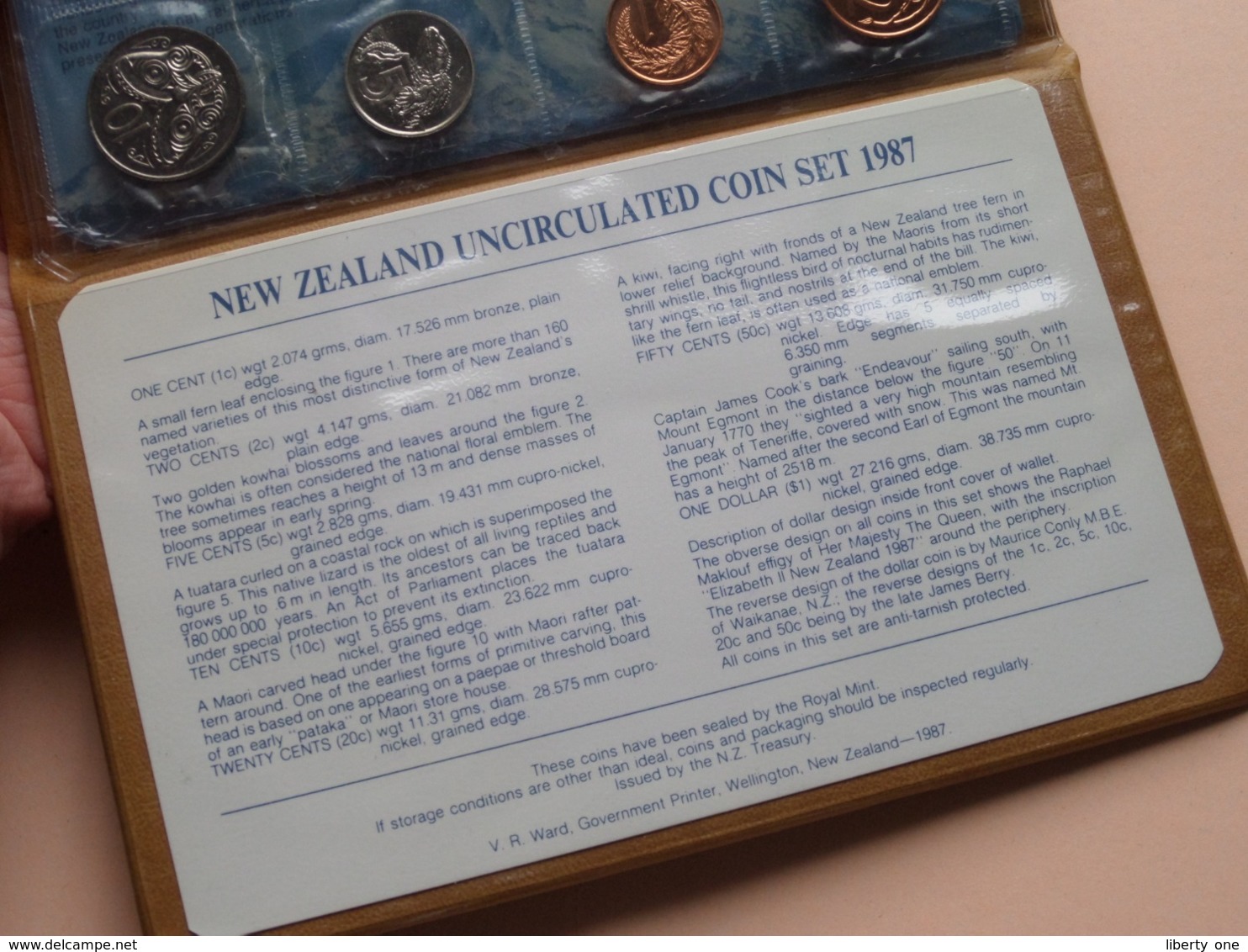 NEW ZEALAND Uncirculated Coin Set 1987 ( National Parks Centennial / V.R. Ward ) > ( For Grade, Please See Photo ) ! - Nouvelle-Zélande