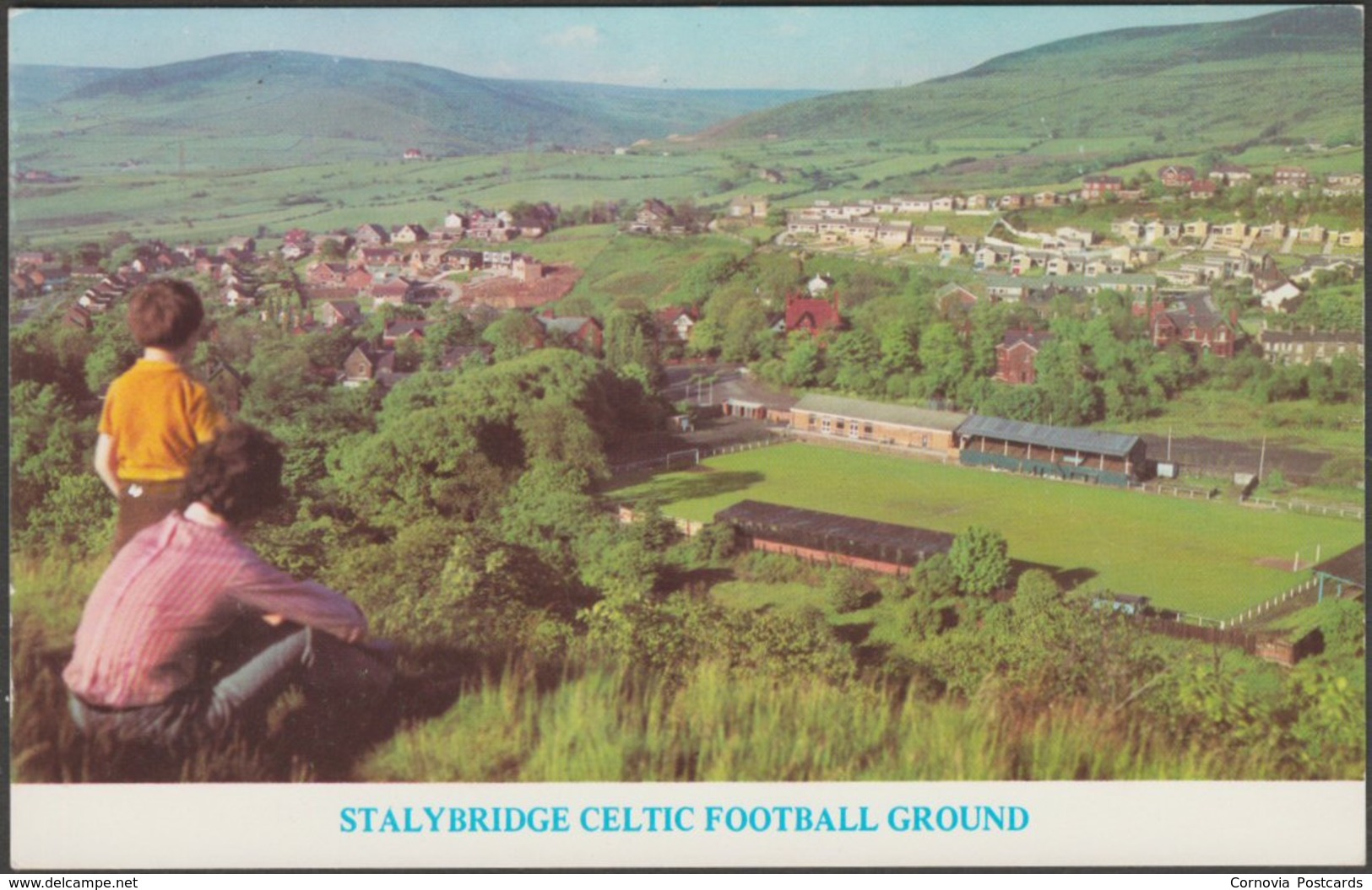 Stalybridge Celtic Football Ground, Cheshire, C.1970s - Postcard - Autres & Non Classés