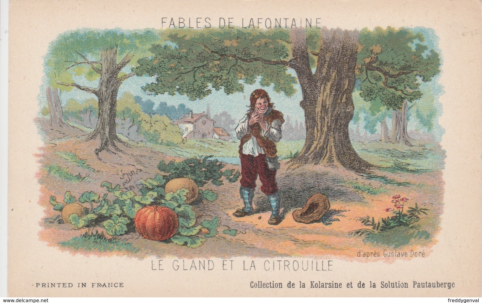 FABLES DE LA FONTAINE LE GLAND ET LA CITROUILLE - Contes, Fables & Légendes