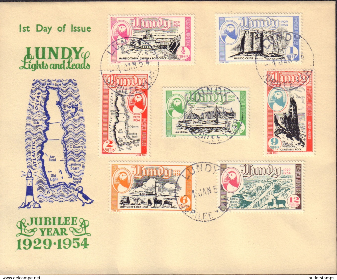 Ref. 370414 * NEW *  - GREAT BRITAIN. Lundy . 1954. A�O DEL JUBILEO - Altri & Non Classificati