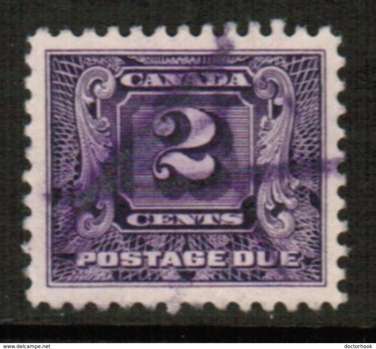 CANADA  Scott # J 2 VF USED (Stamp Scan # 548) - Port Dû (Taxe)