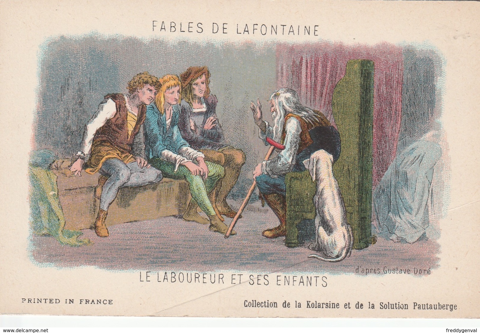 FABLES DE LA FONTAINE LE  LABOUREUR ET SES ENFANTS - Contes, Fables & Légendes