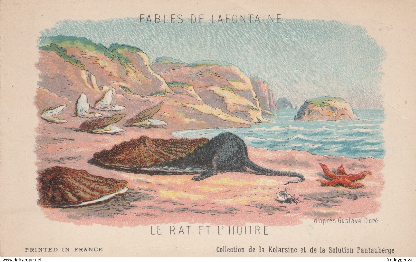 FABLES DE LA FONTAINE LE  RAT ET L,HUITRE - Contes, Fables & Légendes