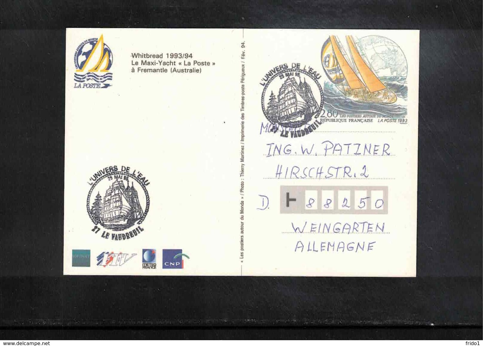 France 1995 Sailing Interesting Cover - Canoa