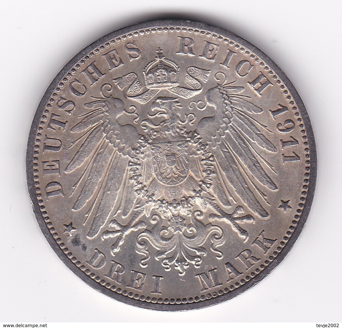 Nb_ Deutsches Reich - 3 Mark - 1911  -  Silberhochzeit Württemberg (34) - 2, 3 & 5 Mark Plata