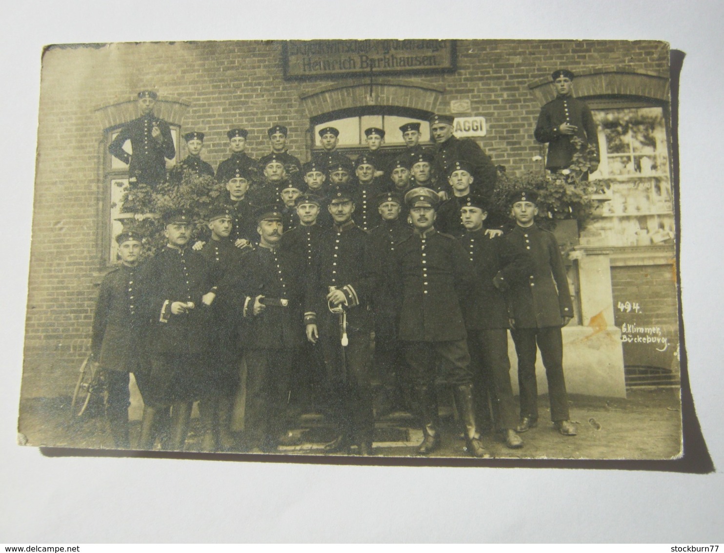 BÜCKEBURG , Soldatenfoto ,   Seltene Karte Um 1914 - Bueckeburg