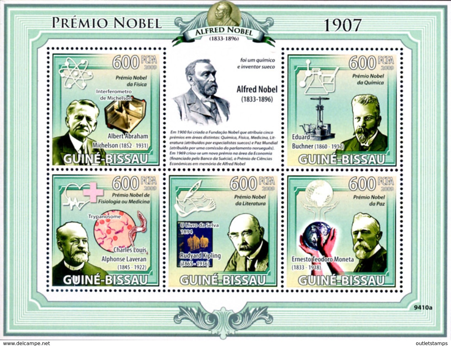 Ref. 281202 * NEW *  - GUINEA BISSAU . 2009. NOBEL PRIZE. PREMIO NOBEL - Guinea-Bissau