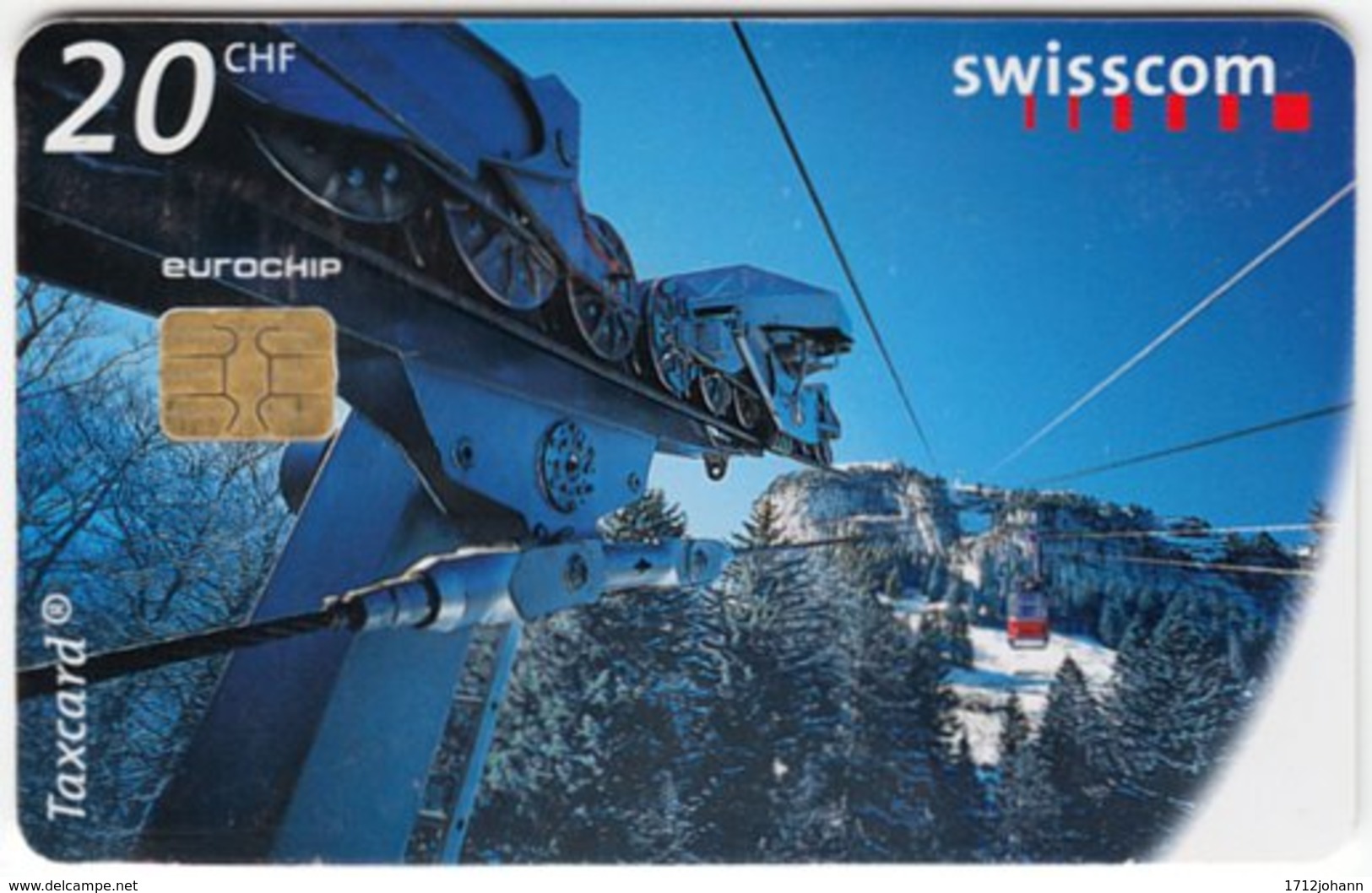 SWITZERLAND B-932 Chip Swisscom - Traffic, Cable Railway - Used - Switzerland