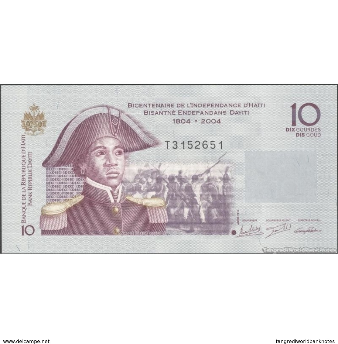 TWN - HAITI 272h - 10 Gourdes 2016 200th Ann. Of Independence - Hybrid Substrate - Prefix T UNC - Haïti