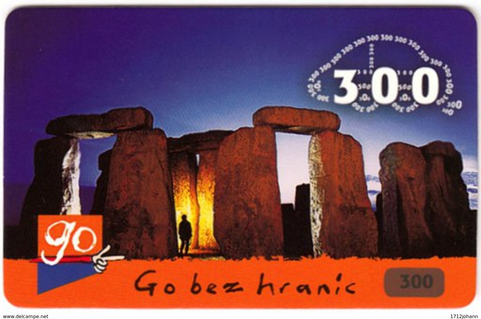 CZECH REP. D-139 Prepaid Go - Landmark, Stonehenge - Used - República Checa